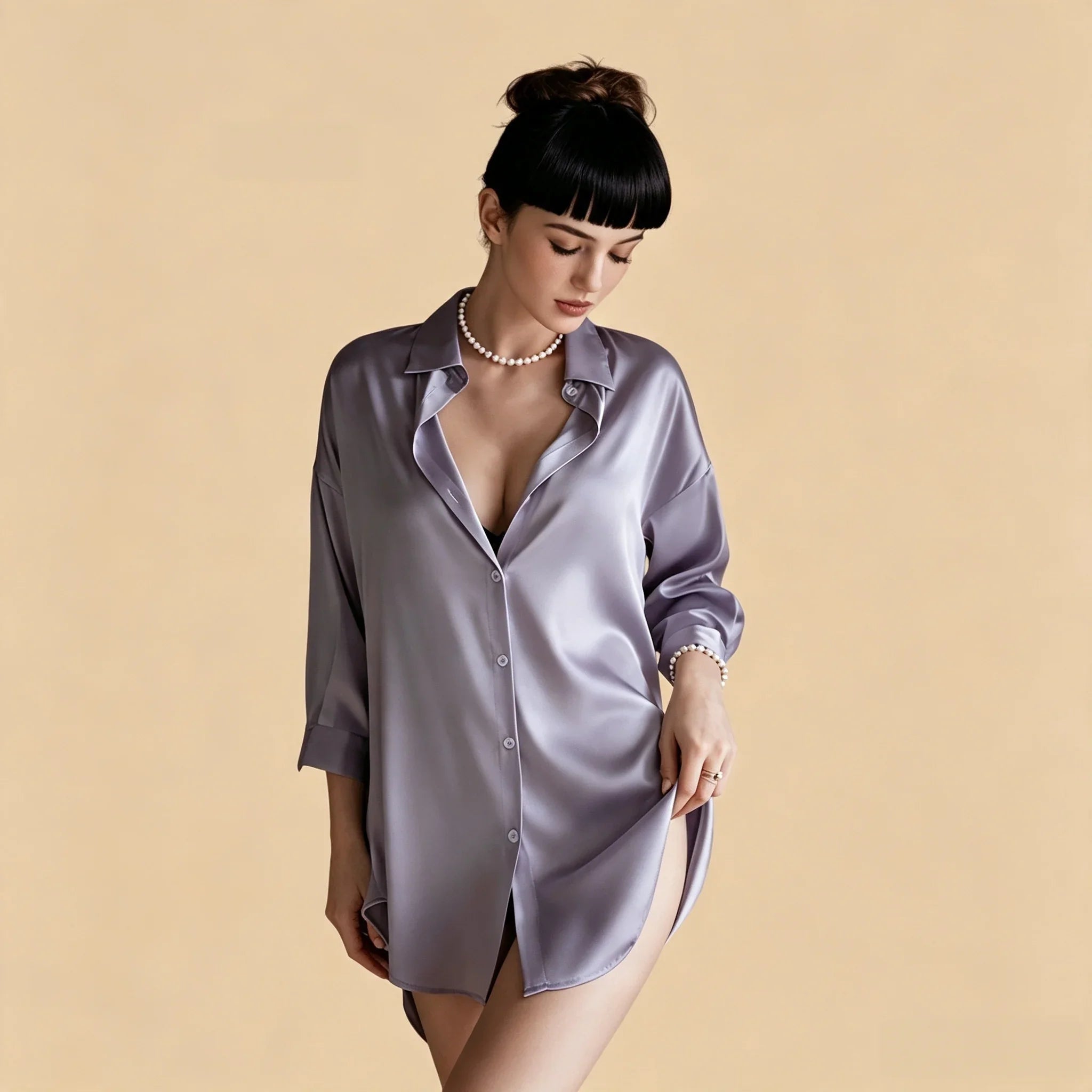 100% Mulberry Silk 19Momme Women&