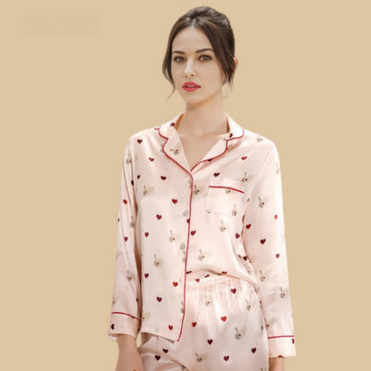 100% Mulberry Silk 16Momme Printed Women&
