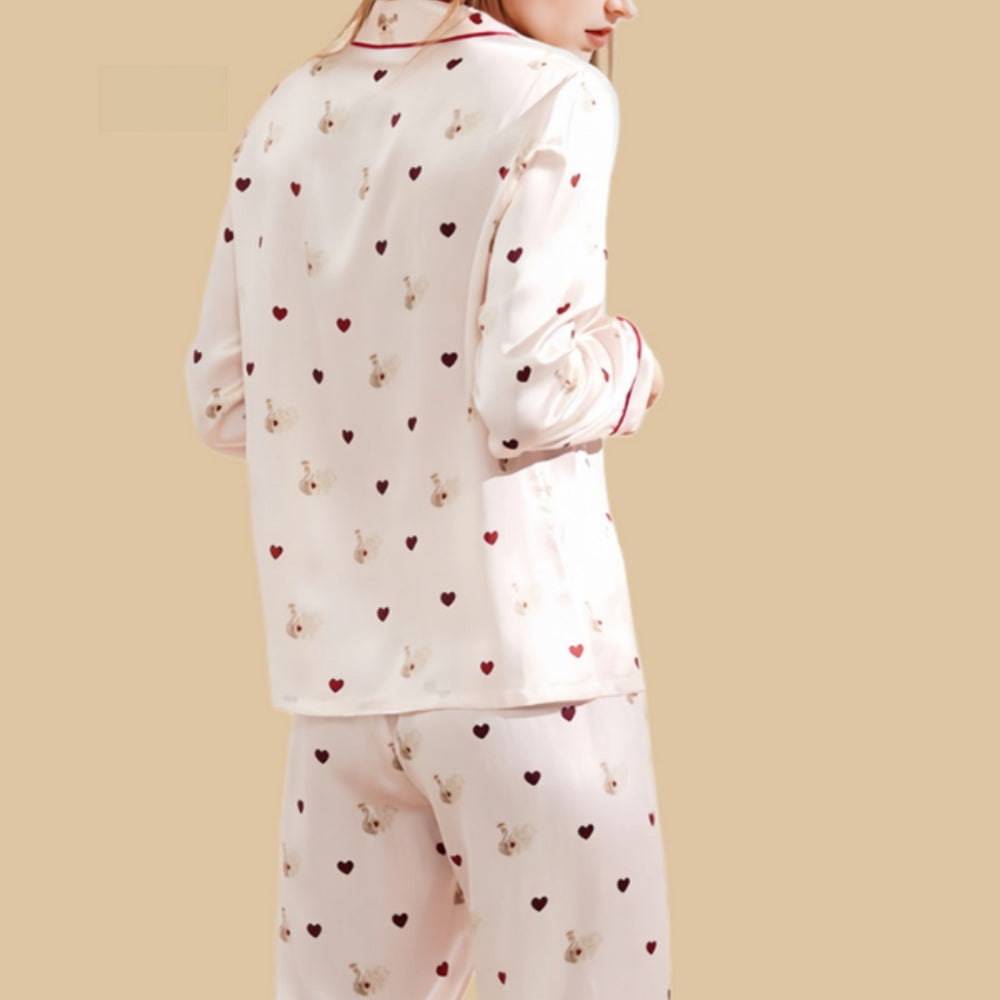 100% Mulberry Silk 16Momme Printed Women&