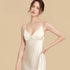 100% Mulberry Silk 16Momme V-Neck Spaghetti Strap Short Nightgown