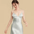 100% Mulberry Silk 16Momme V-Neck Spaghetti Strap Short Nightgown