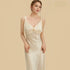 100% Mulberry Silk 16.5Momme Spaghetti Strap Ruffle Nightgown with Layer Set