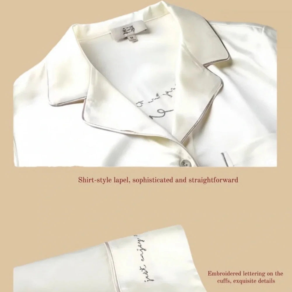 100% Mulberry Silk 19Momme Half-Sleeve Women&