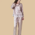 100% Mulberry Silk 19Momme Jacquard Lace Long Sleeve Women&