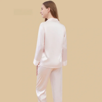 100% Mulberry Silk 19Momme Long Sleeve Women&