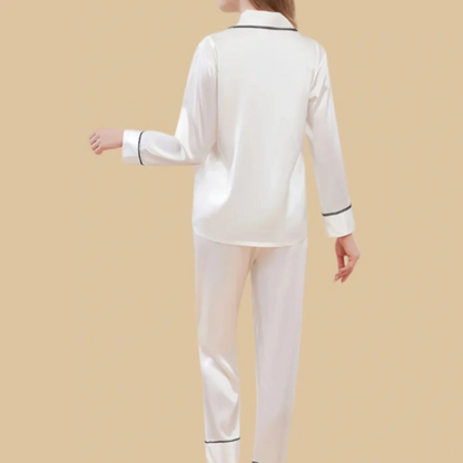 100% Mulberry Silk 19Momme Long Sleeve Women&