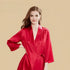100% Mulberry Silk 19Momme Short Lace V-Neck Nightgown & Kimono Robe Set