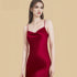 100% Mulberry Silk 19Momme Spaghetti Strap Cowl Neck Mini Nightgown