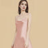 100% Mulberry Silk 19Momme Spaghetti Strap Cowl Neck Mini Nightgown