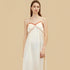 100% Mulberry Silk 19Momme Spaghetti Strap V-Neck Midi Nightgown