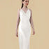 100% Mulberry Silk 19Momme V-Neck Maxi Nightgown with Lace Cross Back Design