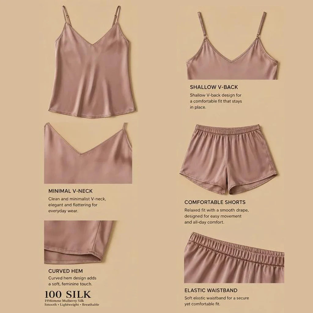 100% Mulberry Silk 19Momme Women&