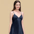 100% Mulberry Silk 22Momme Spaghetti Strap V-Neck Short Nightgown