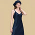 100% Mulberry Silk 22Momme V-Neck Spaghetti Strap Midi Nightgown
